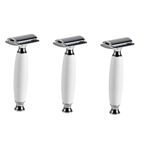 3pcs Men's Razor Double-sided Manual Razor Blade Vintage Shaving Machine Modern Design Lightweight