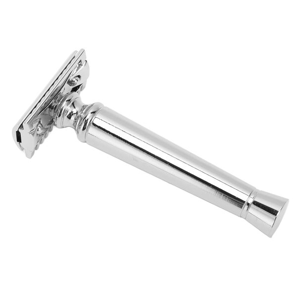 Vintage Razors, Classic Manual Shaver with Ergonomic Handle for Men, Aluminum Zinc Alloy, Water Washable, Travel Gifts for Boyfriends Husbands Dads (3)