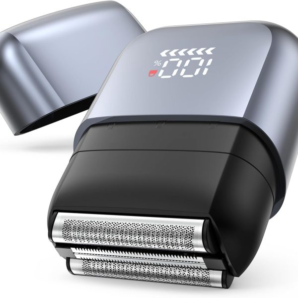 Foil Shavers for Men, Mini Electric Razors for Close Shaving Face with High Speed 3 Floating Blade Heads, USB C Fast Rechargeable Foil Shaver IPX7 Waterproof Wet Dry Travel Locked/Led Display