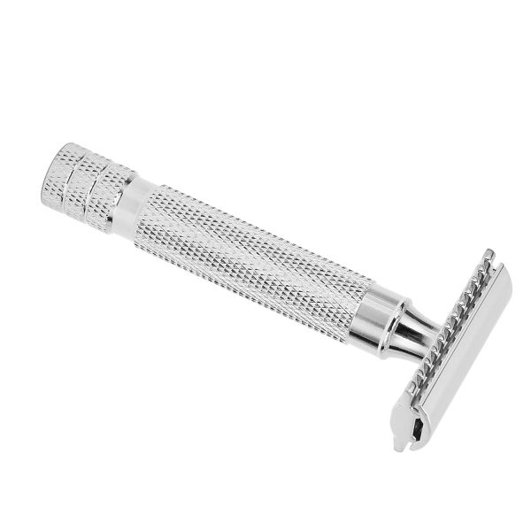 Vintage Razors, Classic Manual Shaver with Ergonomic Handle for Men, Aluminum Zinc Alloy, Water Washable, Travel Gifts for Boyfriends Husbands Dads (4)