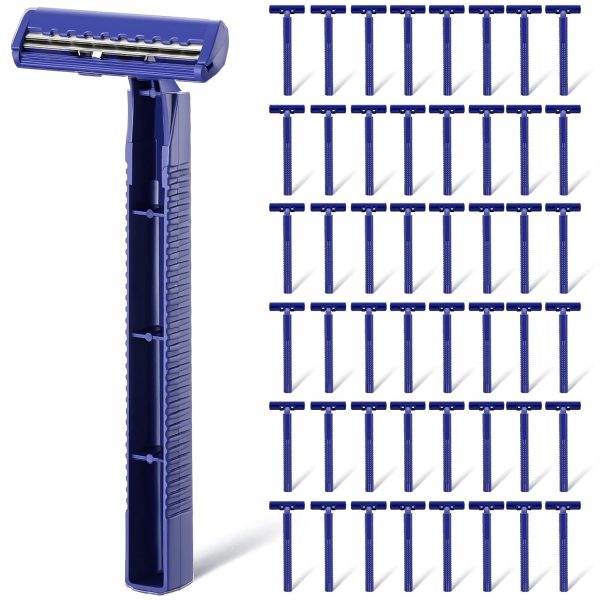Twin Blade Razors for Men Stainless Steel Disposable Razors Men Bulk Plastic Shavers Multipurpose Portable Manual Disposable Shavers for Bathing Hotel Travel(1000 Pieces)