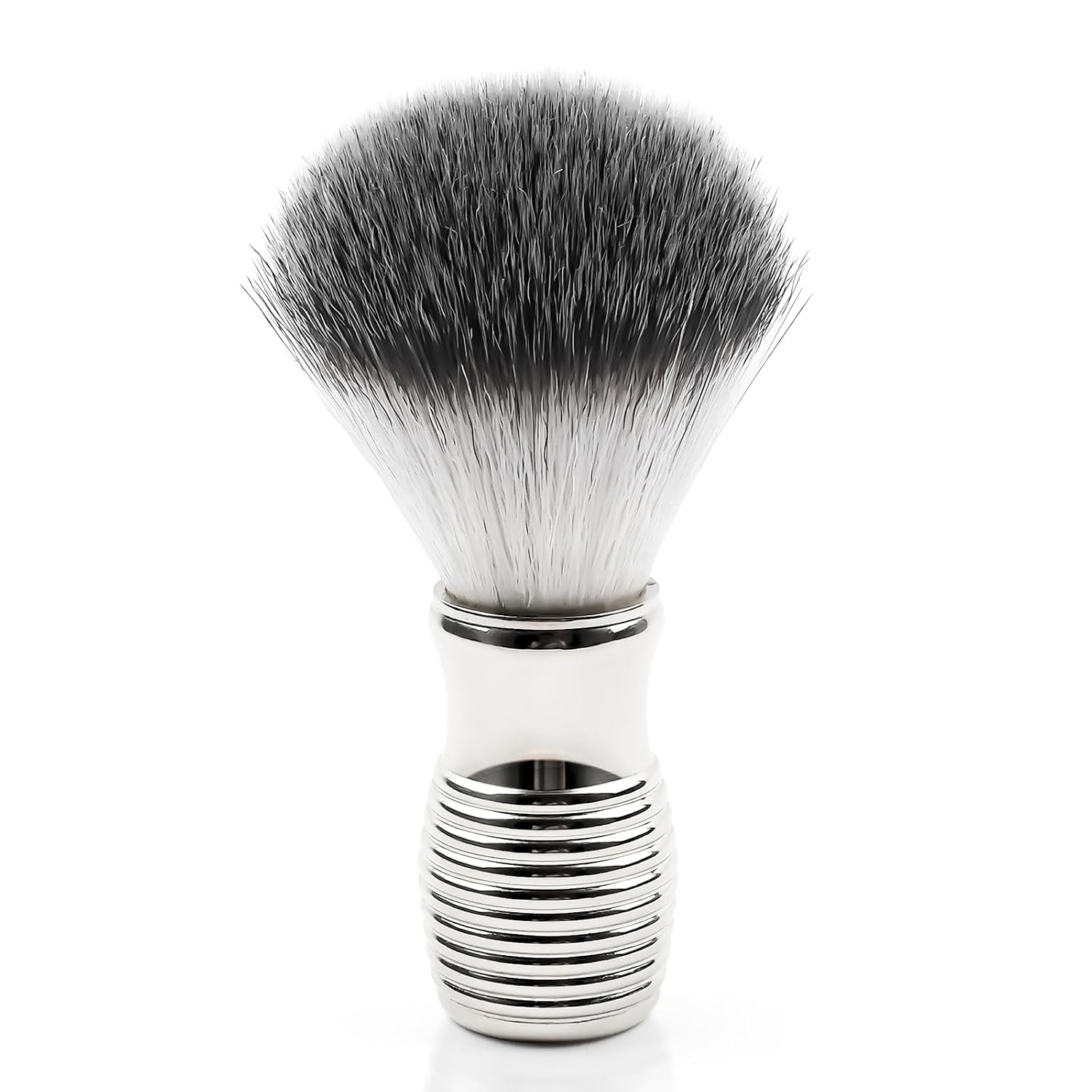 Silver Yellow Shaving Brush for Men,shave brush soft and dense,Ultra Heavy Chrome Handle,Ultra-Strong Nut Structure,Minimal Shedding, Fast Lather,The best shave of your life!